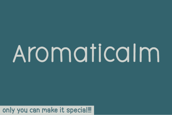 Aromaticalm: A Natural Handwritten Font for Campaign-Ready Design
