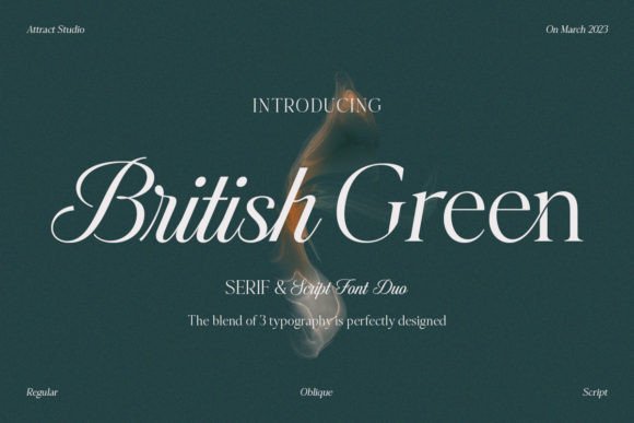 British Green: A Versatile Serif Font Duo for Modern Web Design