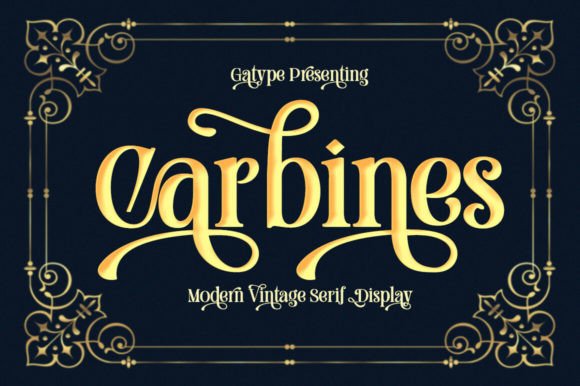 Carbines: A Bold Serif Font for Expressive Editorial Design