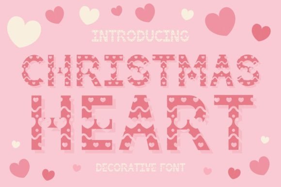 Christmas Heart: A Festive Decorative Font for Crafters and Sellers