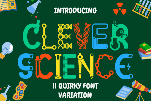 Clever Science: A Quirky Education Font That Elevates Campaign Visuals