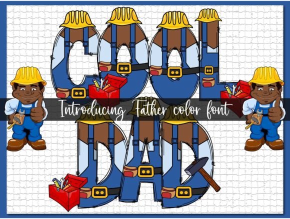 Cool Dad: A Color Font Perfect for Crafters and Makers