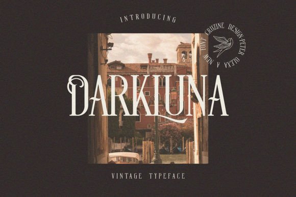 Dark Luna: A Vintage Serif Font for Timeless Editorial Design