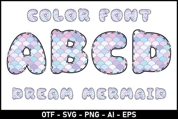Dream Mermaid: A Playful Color Font for Editorial Charm and Visual Storytelling