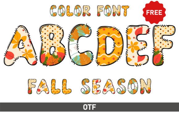 Fall Season Font: A Vibrant Choice for Colorful Designs