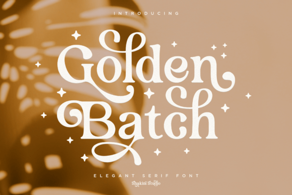 Golden Batch: An Elegant Serif Font for Editorial Design and Publication Branding