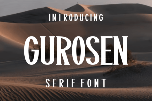 Gurosen: A Unique Serif Font for Handmade Labels, Invitations, and Creative Packaging