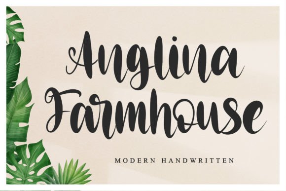 How Anglina Farmhouse Font Transformed My Bakery Branding