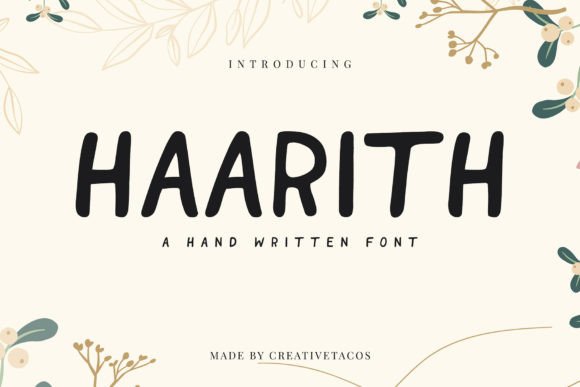 How Haarith Font Elevates Digital Campaigns with Handmade Charm