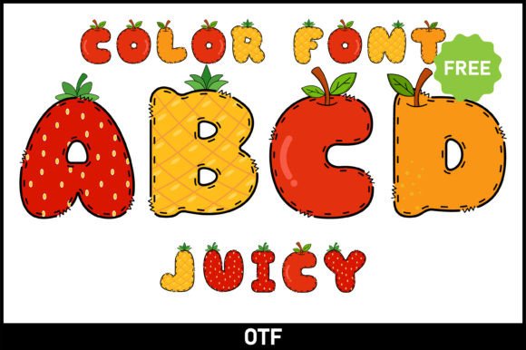 Juicy: A Color Font for Playful Web Design Projects
