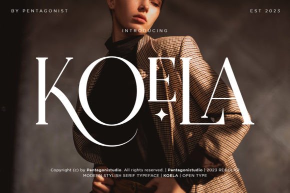 Koela: A Modern Serif Font for Handmade Labels, Invitations, and Craft Designs