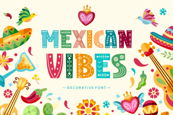 Mexican Vibes: A Decorative Font for Digital Branding and Web Design