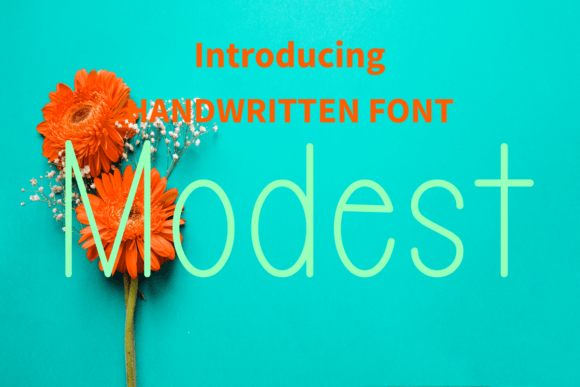 Modest: A Friendly Handwritten Font for Brighter Brand Designs