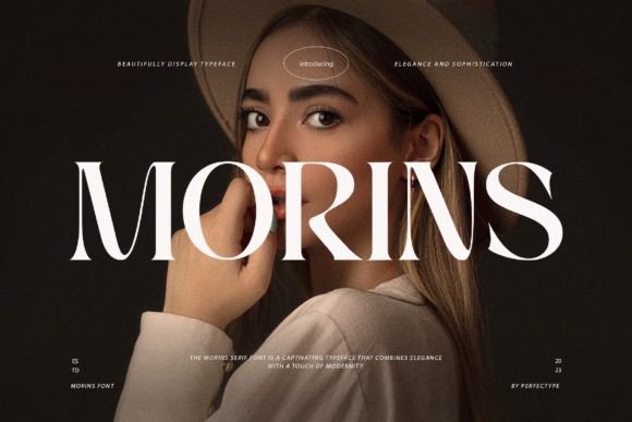 Morins: Elegant Serif Typeface for Modern Marketing Designs