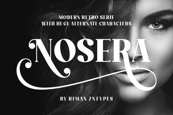 Nosera: A Modern Retro Serif Font for Crafters and Makers
