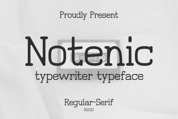 Notenic - Typewriter Typeface: Elevating Editorial Design with Timeless Charm