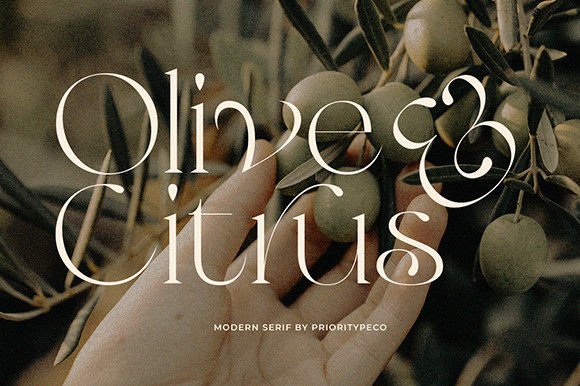 Olive Citrus: A Modern Serif Typeface for Elegant Branding