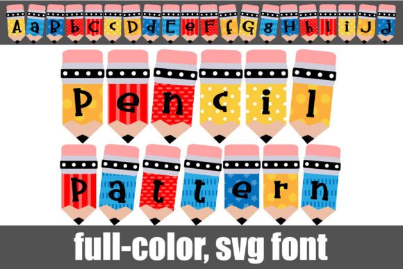 Pencil Pattern: A Colorful Serif Font for Creative Editorial Design