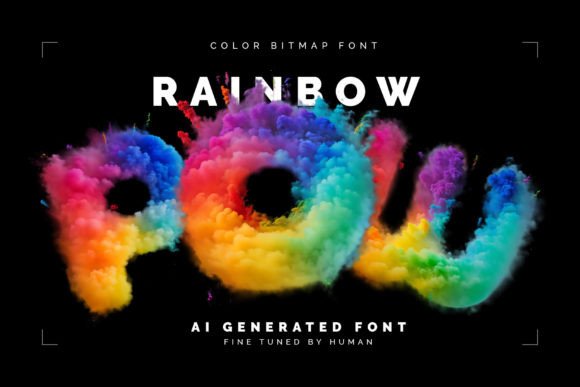 Rainbow Pow: A Color Bitmap Font for Bold Web Design Projects