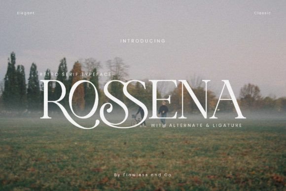 Rossena: A Modern Retro Serif Font for Timeless Branding