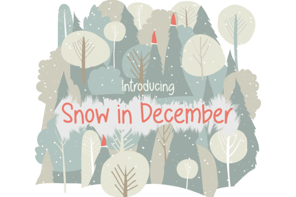 Snow in December Font: Cozy Handwritten Typography for Winter Campaigns