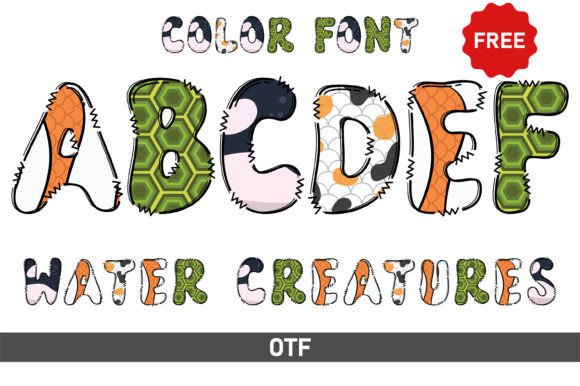 Water Creature Font: Playful Branding for Small Businesses